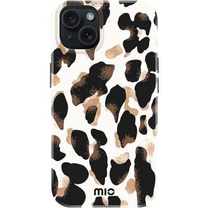 MIO iPhone 15 MagSafe Hülle Hardcase Backcover - Leopard