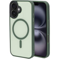 Mobiparts Hardcover iPhone 16 MagSafe Hardcase Backcover - Satin Green