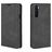 Mobigear Retro Slim OnePlus Nord Hülle Klapphülle Geldbörse - Schwarz