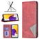 Mobigear Rhombus Slim Samsung Galaxy A73 Hülle Klapphülle - Rot