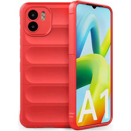 Mobigear Bumpy Xiaomi Redmi A1 4G Hülle Flexibles TPU Backcover - Rot