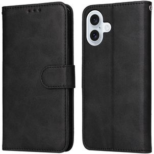 Mobigear Wallet iPhone 17 Klapphülle Portemonnaie - Schwarz