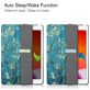 Mobigear Tri-Fold iPad 7 (2019) Hülle Klapphülle - Mandelblüten