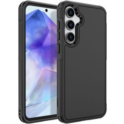 Mobigear Traveller Samsung Galaxy A55 Hülle Hardcase Backcover Stoßfest - Schwarz