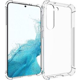 Mobigear Cushion Durchsichtig Samsung Galaxy S23 Hülle Flexibles TPU Backcover Stoßfest - Transparent Mobigear Cushion Durchsichtig Samsung Galaxy S23 Hülle Flexibles TPU Backcover Stoßfest - Transparent