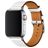 Mobigear Torino Leder Apple Watch Armband Dornschließe - 49/46/45/44 mm - Weiß