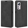 Mobigear Retro Slim Xiaomi 12 Pro Hülle Klapphülle Geldbörse - Schwarz