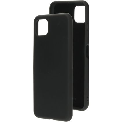 Mobiparts Samsung Galaxy A22 5G Silikon Hülle Backcover - Schwarz