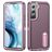 Mobigear Rugged Stand Samsung Galaxy S23 Hülle Hardcase Backcover Stoßfest mit Ständer - Lila