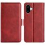 Mobigear Slim Magnet iPhone 16 Hülle Klapphülle Geldbörse - Rot