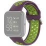 Mobigear Sport Plus Buckle Silikon Fitbit Versa 2 Armband Dornschließe - Grün / Lila