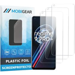 Mobigear Realme 9 Pro Plus Displayschutz Schutzfolie - Hüllenfreundlich (3er Pack)