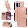 Mobigear Butterfly OnePlus 15 Hülle Klapphülle Geldbörse - Roségold