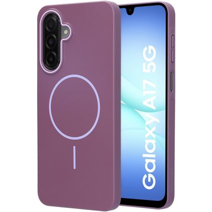 Mobiparts Slim Line Samsung Galaxy A17 MagSafe Hardcase Backcover - Imperial Purple
