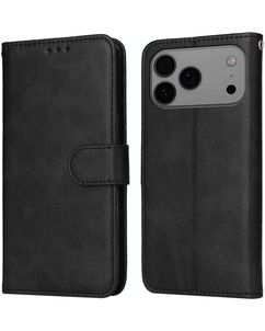 Mobigear Wallet iPhone 18 Pro Max Klapphülle Portemonnaie - Schwarz