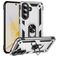Mobigear Armor ring Samsung Galaxy A57 Hülle Hardcase Backcover Stoßfest mit Ringhalter - Silber