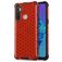 Mobigear Honeycomb Realme C3 Hülle Hardcase Backcover Stoßfest - Rot