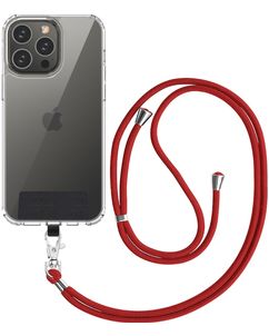 Mobigear Lanyard Universal-Handykette einstellbar - Rot