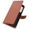 Mobigear Classic HTC Desire 20 Pro Hülle Klapphülle Geldbörse - Cognac