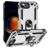 Mobigear Armor Ring iPhone 16e Hülle Hardcase Backcover Stoßfest mit Ringhalter - Silber
