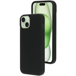 Mobiparts iPhone 15 Plus Silikon MagSafe Hülle Backcover - Schwarz