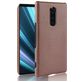 Mobigear Croco Sony Xperia 1 Hülle Hardcase Backcover - Braun