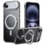Mobigear Frosted Mag iPhone Air MagSafe Hülle Hardcase Backcover mit Ständer - Grau