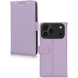 Mobilize Premium Gelly iPhone 17 Pro Hülle Klapphülle Geldbörse - Lila
