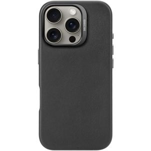 Decoded iPhone 16 Pro MagSafe Hülle Echtes Leder Backcover - Schwarz