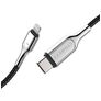 Cygnett Armoured Braided USB-C auf Apple Lightning MFI Kabel 0.1 Meter - Schwarz