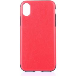 Mobigear Excellent iPhone XS Max TPU (flexibel) Backcover - Rot