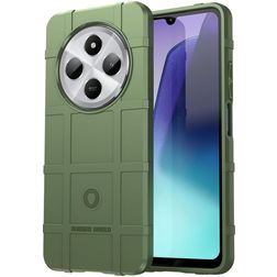 Mobigear Rugged Shield Xiaomi Redmi 14C Hülle Flexibles TPU Backcover Stoßfest - Grün