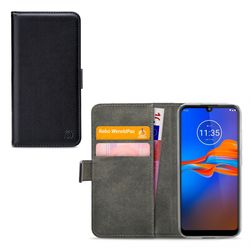 Mobilize Classic Gelly Wallet Motorola Moto E6 Plus Klapphülle Portemonnaie - Schwarz