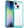 Mobigear Crystal iPhone 14 Hülle Hardcase Backcover - Transparent / Türkis