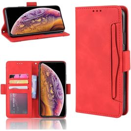 Mobigear Slide Wallet iPhone 11 Hülle Klapphülle Geldbörse - Rot