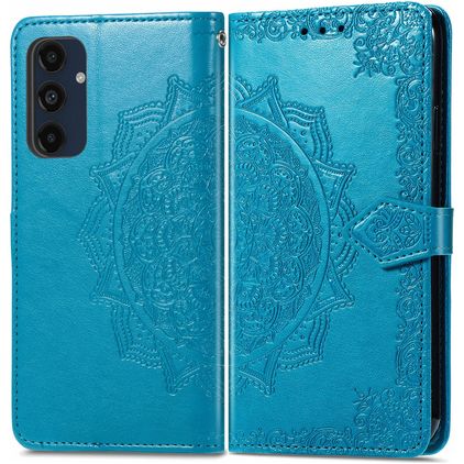 Mobigear Mandala Samsung Galaxy A16 Hülle Klapphülle Geldbörse - Blau