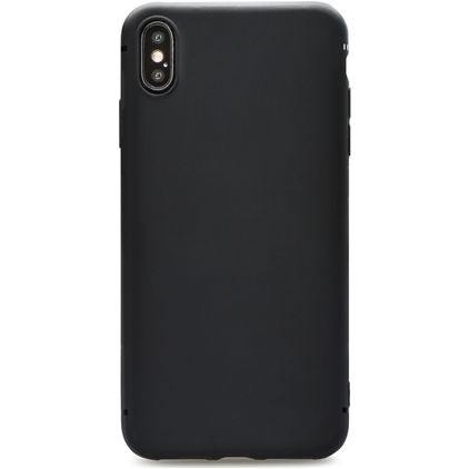 Xccess Invisible Thin iPhone XS Max Hülle Flexibles TPU Extra Dünn Backcover - Schwarz