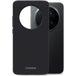 Mobilize Rubber Gelly Honor Magic 8 Pro Hülle Flexibles TPU Backcover - Schwarz