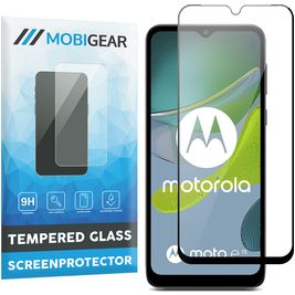 Mobigear Premium Motorola Moto E13 Panzerglas Gehärtetes Glas Displayschutz - Hüllenfreundlich - Schwarz