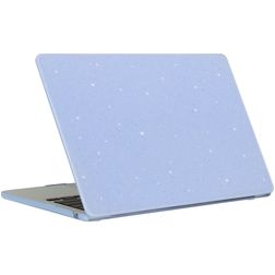 Mobigear Sparkling Cream MacBook Air 13 Zoll (2022-2026) Hardcase Hülle MacBook Case - Blau - Model A2681 / A3113 / A3240 / A3449