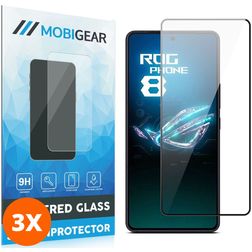 Mobigear Premium ASUS ROG Phone 8 Panzerglas Gehärtetes Glas Displayschutz - Hüllenfreundlich (3er Pack)