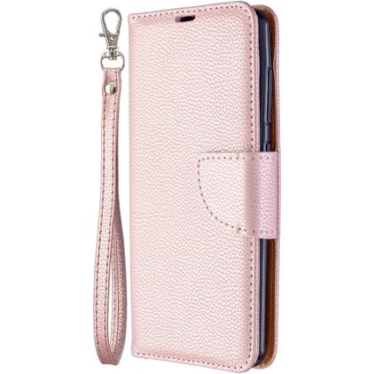 Mobigear Excellent Samsung Galaxy A41 Hülle Klapphülle Geldbörse - Roségold