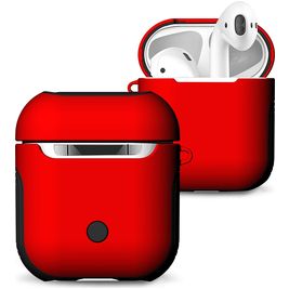 Mobigear Frosted Apple AirPods 1 Hardcase Hülle - Rot