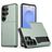 Mobigear Card Samsung Galaxy S26 Ultra Hülle Hardcase Backcover Stoßfest mit Kartenhalter - Dunkelgrün