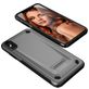 Mobigear Slim Armor iPhone XS Max Hülle Hardcase Backcover Stoßfest - Grau