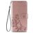 Mobigear Clover Samsung Galaxy A21s Hülle Klapphülle Geldbörse - Roségold