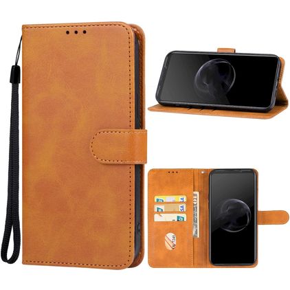 Mobigear Wallet ASUS ROG Phone 7 Hülle Klapphülle Geldbörse - Braun