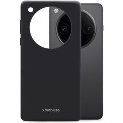 Mobilize Rubber Gelly OPPO Find X8 Pro Hülle Flexibles TPU Backcover - Schwarz