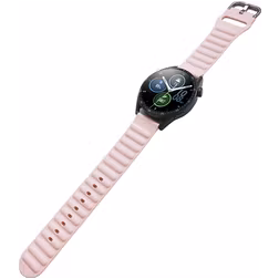 Mobigear Bumpy Silikon Smartwatch Armband Dornschließe - 22-mm-Universalanschluss - Pink