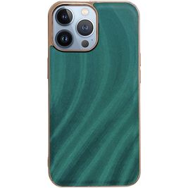 Mobigear Wavy iPhone 14 Pro Max Hülle Hardcase Backcover - Grün